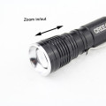 High Light Zoom Köpfe Wiederaufladbare Taschenlampe Led Taschenlampe Mit Klemme